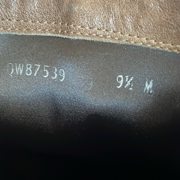 Stuart Weitzman Ranch Dressing Moto Brown Leather Booties Size 9.5 - Picture 15 of 16